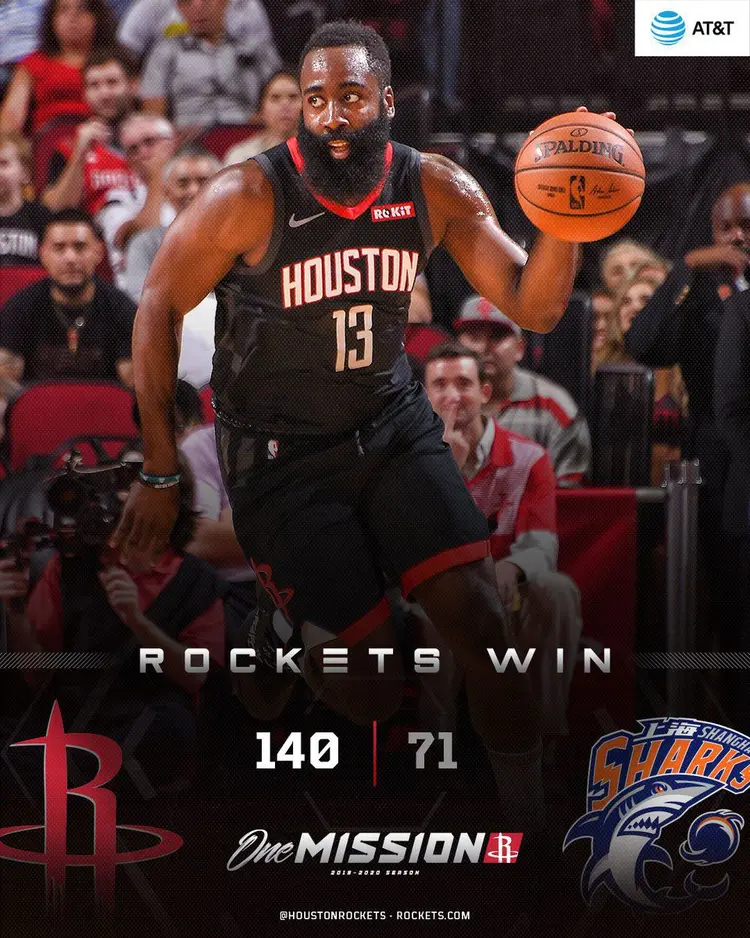 火箭力克国王，赢得开门红